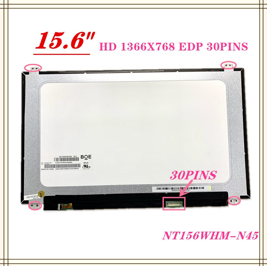   Ʈ ü ũ N156BGA-EA3 NT156WHM-N45 N44 N34 N3515.6 & 30  LCD ÷ 1366x768 